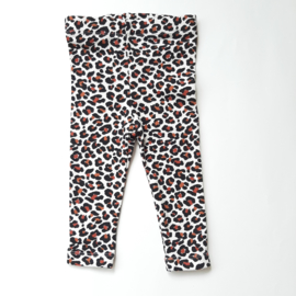 Legging broekje panterprint, roestbruin