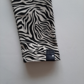 Legging broekje zebra print, zand