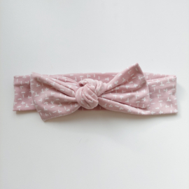 haarband kriscross roze