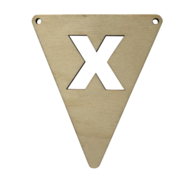 houten vlag X