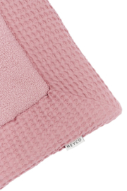 Boxkleed teddy wafel roze