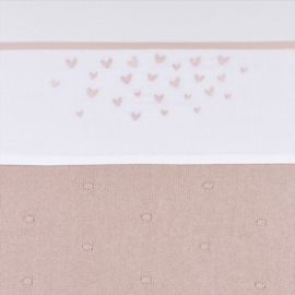 laken hearts soft pink roze