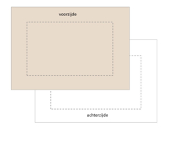 rechthoekig boxkleed 2-zijdig , vanaf