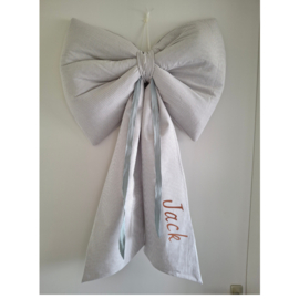 grote XL decoratiestrik geboorte met naam