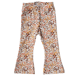 flared pants flower roest