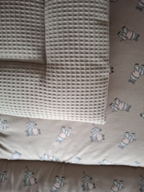 Boxkleed zebra/wafel 2-zijdig