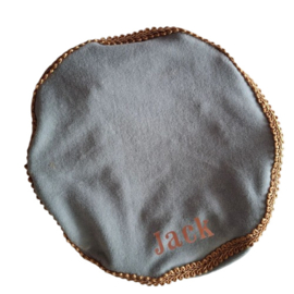 Pietenmuts met naam dusty mint