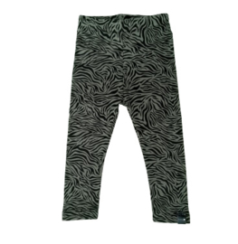 Legging broekje zebra print, groen