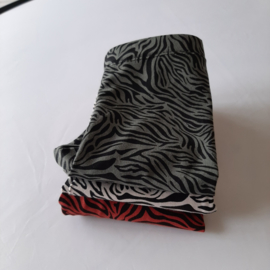 Legging broekje zebra print, roestbruin