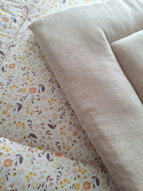 boxkleed 80x100cm bloem zand 2 in 1
