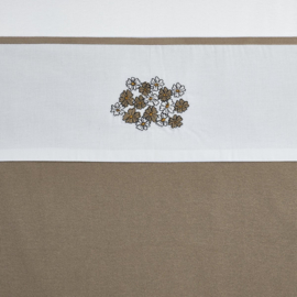 laken vintage flower taupe