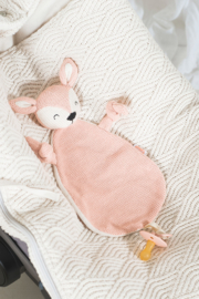 knuffel speendoekje deer pink