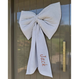 grote XL decoratiestrik geboorte met naam