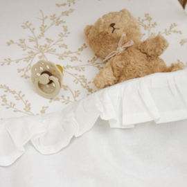 Lakentje ruffle off white