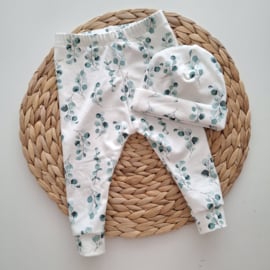 babysetje broekje en muts eucalyptus