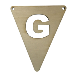 houten vlag G