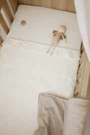 Lakentje ruffle off white