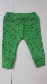Baby broekje groen met stip
