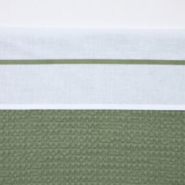 laken met bies olive green
