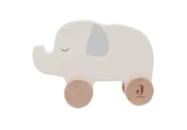 houten olifant op wielen