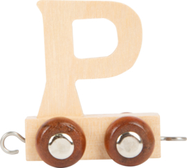 houten lettertrein P naturel