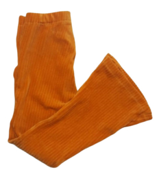 flared pants rib okergeel