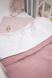 laken hearts soft pink roze