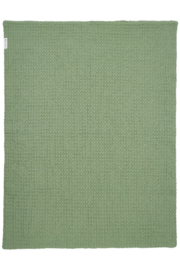 Deken wafel teddy olive green