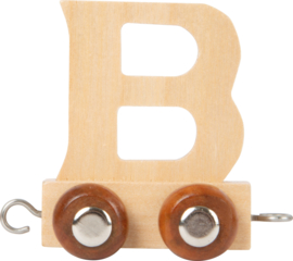 houten lettertrein B naturel