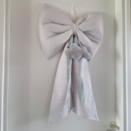 grote XL decoratiestrik geboorte met naam