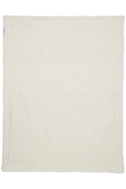Deken wafel teddy off-white