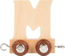 houten lettertrein M naturel