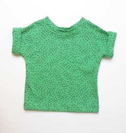 shirtje dots groen zwart