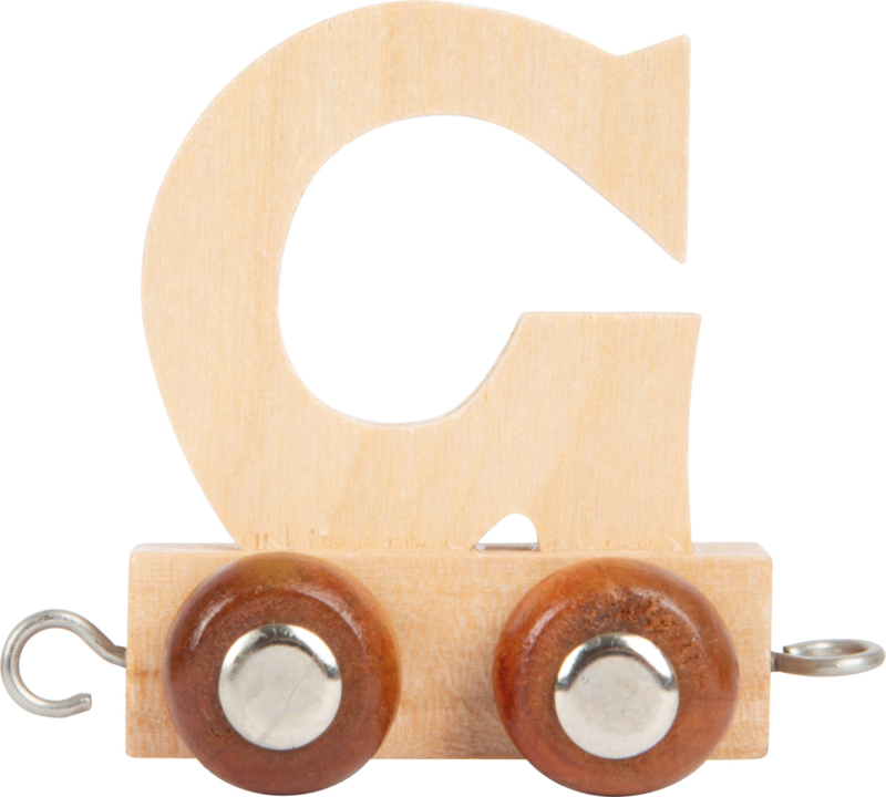 houten lettertrein G naturel