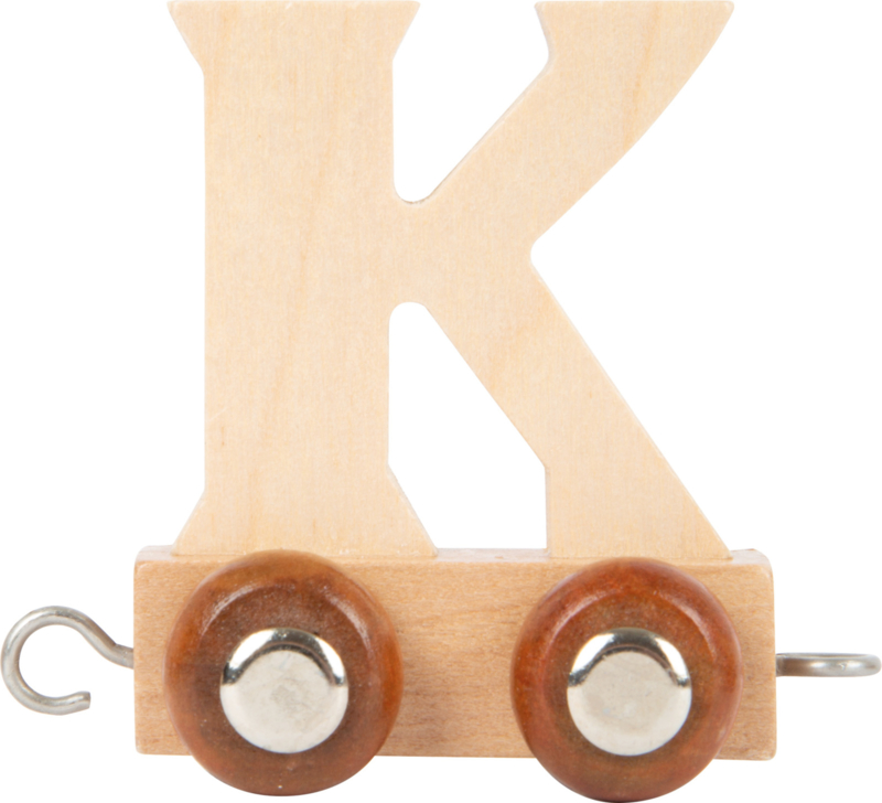 houten lettertrein K naturel