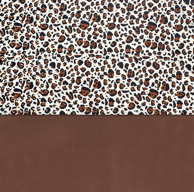 laken leopard naturel/bruin