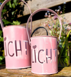 2 windlichten roze