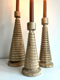 Kandelaar mangohout 23,5cm
