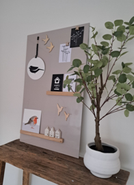 Magneetbord taupe 60 x 100cm