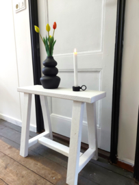 Bankje wit hout 60cm