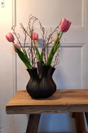 Tulpenvaas zwart 19,5cm