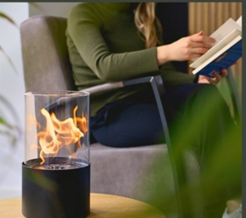 Ronde bioethanol haard