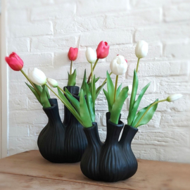 Bosje fuchsia tulpen real touch