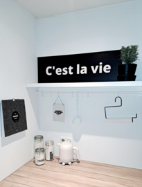 Plaat C'est la vie zwart wit