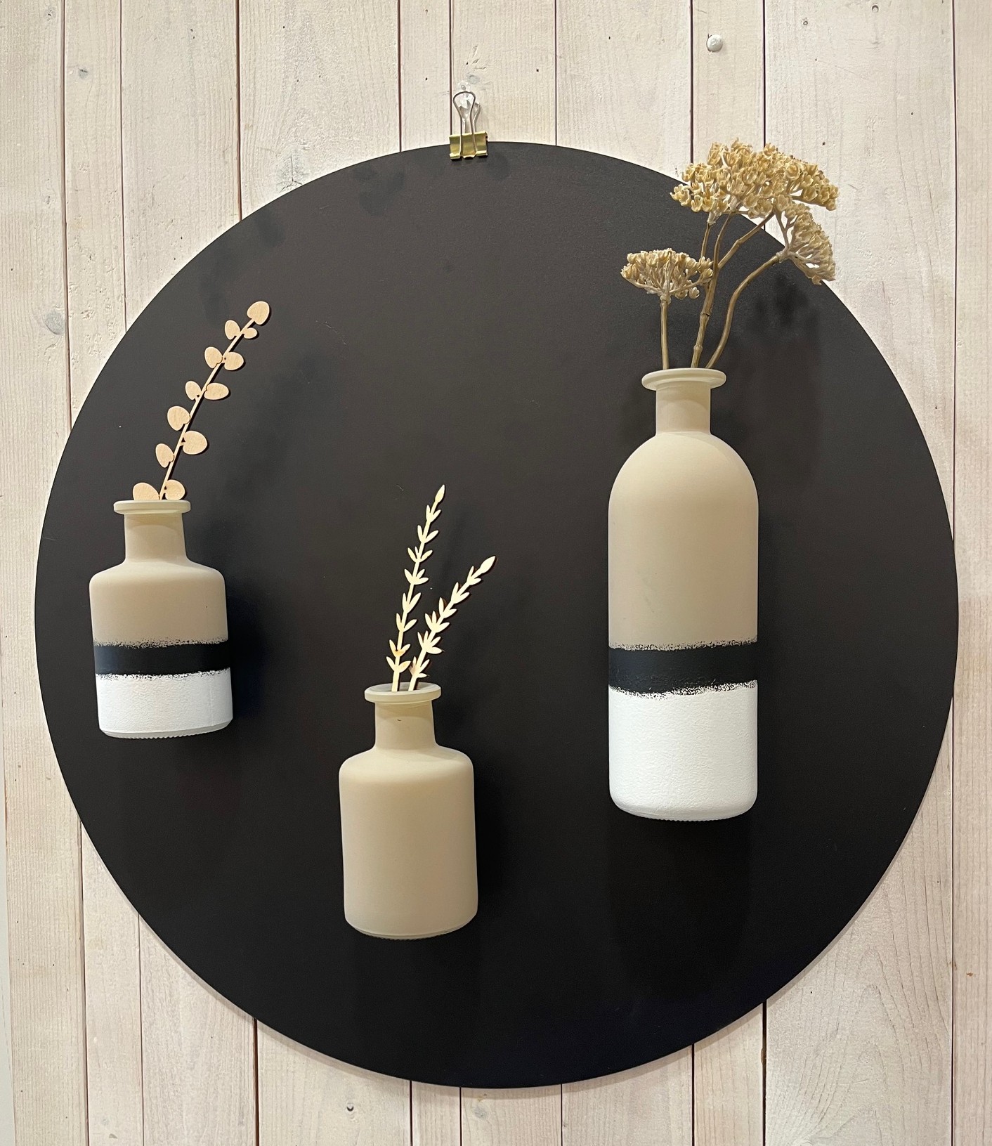 Memobord zwart rond 50cm