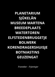 Poster Franeker zwart wit A3