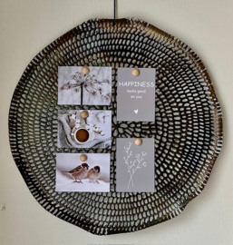 Magneetbord antiek zwart 58cm