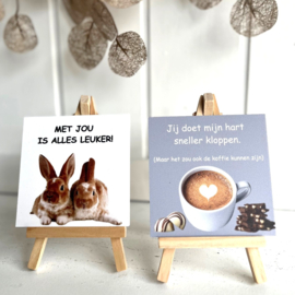 Tegeltje "Hart sneller kloppen"