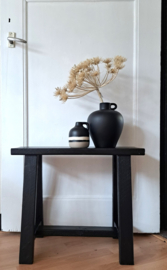Bankje zwart hout 60cm