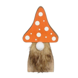 Magneet Paddenstoel Gnoom oranje